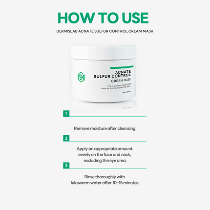 DERMISLAB Acnate Sulfur Control Mask