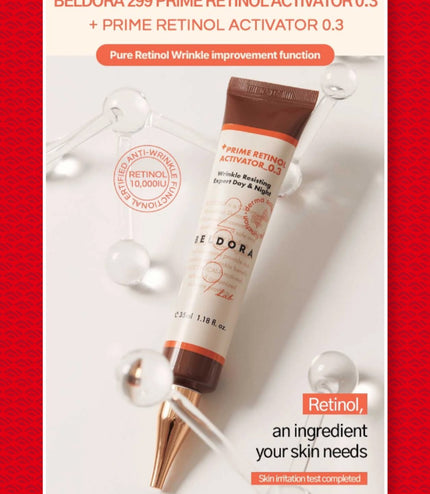 Beldora 299 Prime Retinol Activator 0.3% | Anti-Ageing Night Cream | 35ml