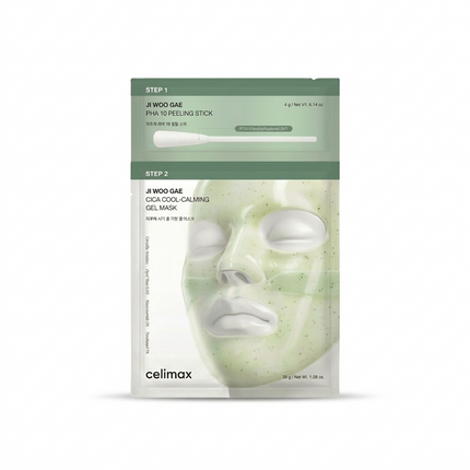 Celimax Ji Woo Gae Cica PHA Peel 2-Step Gel Mask