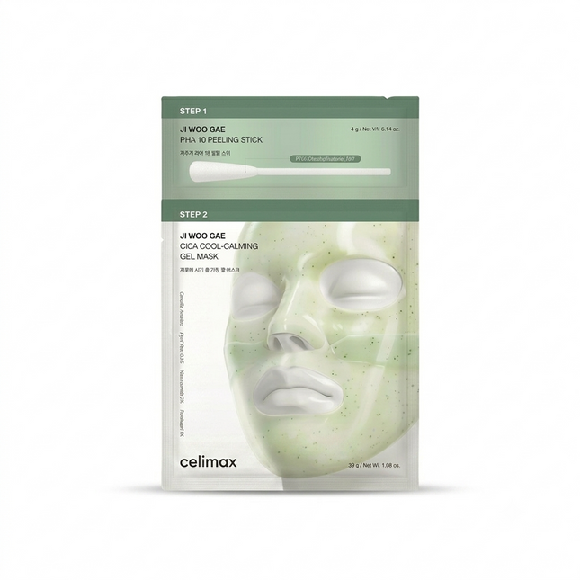 Celimax Ji Woo Gae Cica PHA Peel 2-Step Gel Mask