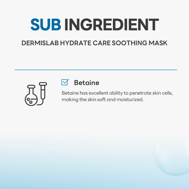 DERMISLAB Hydrate Care Soothing Mask 5pc