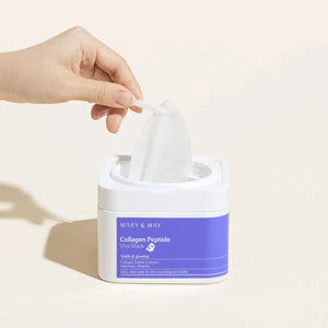 Mary&May Collagen Peptide Vital Mask – Triple Collagen + 5 Peptides | 30 Sheets | Dermion