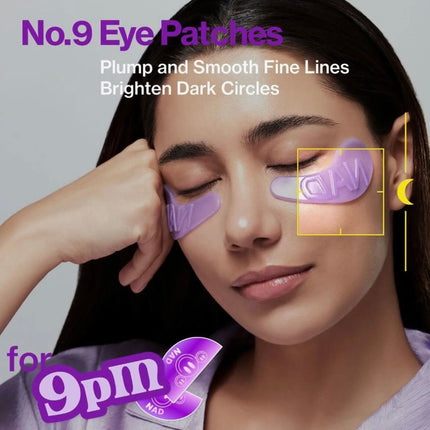numbuzin No.9 NAD+ Collagen Under Eye Patches | 50 Peptides + NAD+ | 8g × 5 Pairs