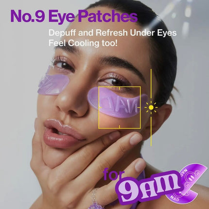 numbuzin No.9 NAD+ Collagen Under Eye Patches | 50 Peptides + NAD+ | 8g × 5 Pairs