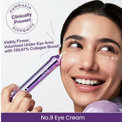numbuzin No.9 NAD+ Retinol Volumetox Eye Cream | 50 Peptides + Retinol | 10ml