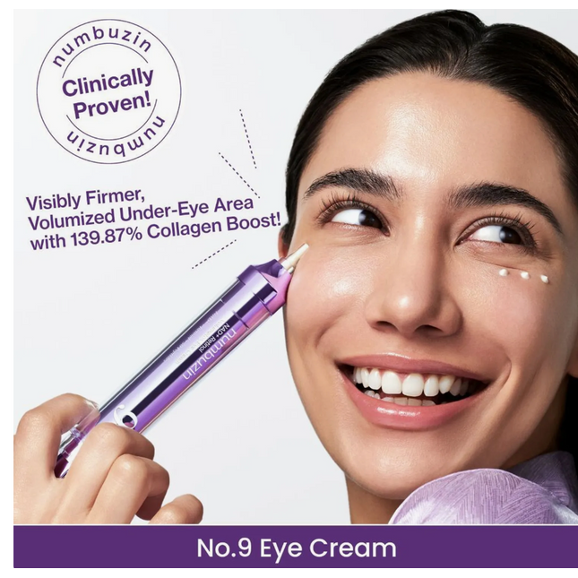 numbuzin No.9 NAD+ Retinol Volumetox Eye Cream