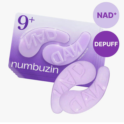 numbuzin No.9 NAD+ Collagen Under Eye Patches | 50 Peptides + NAD+ | 8g × 5 Pairs