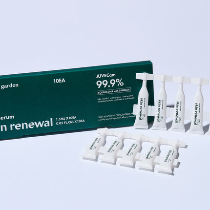 Tender Garden Skin Renewal Pure Serum | 99.9% Phyto PDRN + Hyaluronic Acid | 1.5ml × 10
