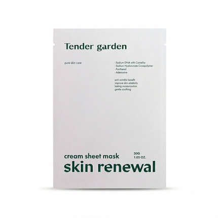 Tender Garden Skin Renewal Cream Sheet Mask