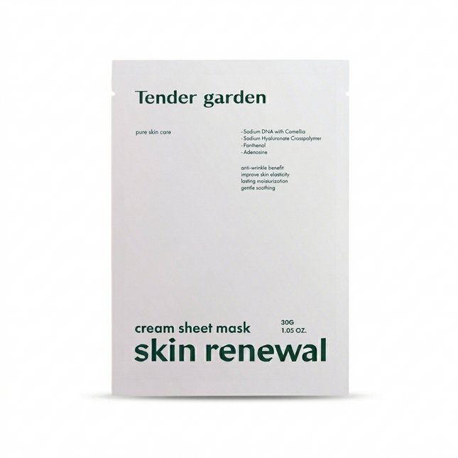 Tender Garden Skin Renewal Cream Sheet Mask