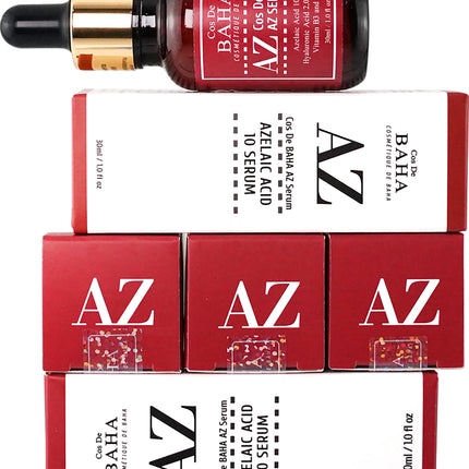 Cos De BAHA AZ Azelaic Acid 10% Serum | Rosacea + Acne Scars + Brightening | 30ml