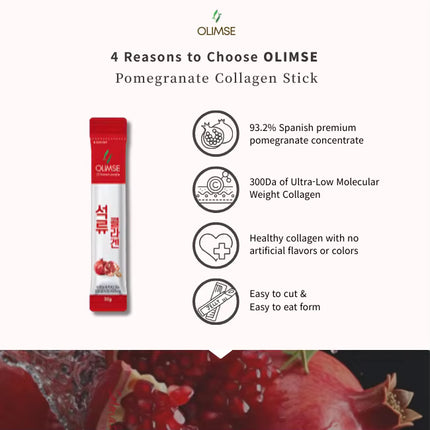 Olimse Pomegranate Collagen Jelly — 30 Day Inner Beauty Supply