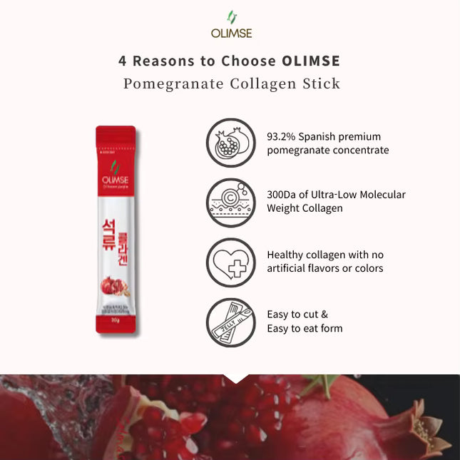 Olimse Pomegranate Collagen Jelly | 30-Day Supply